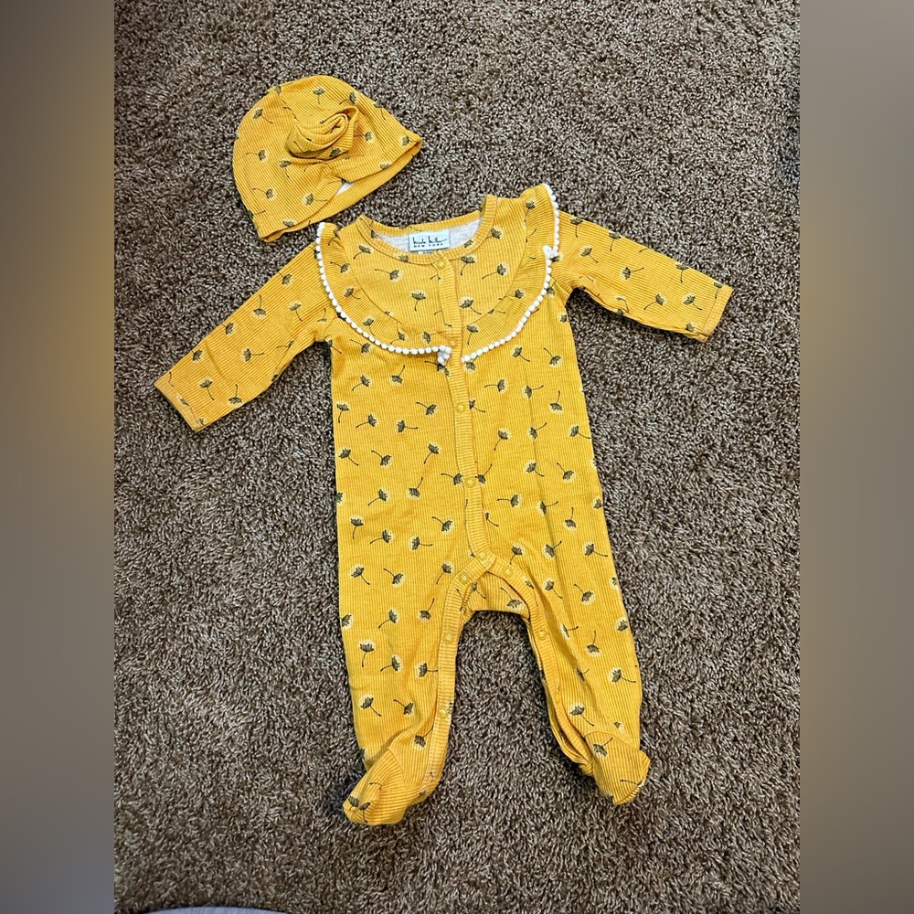 Nicole Miller baby girl footie 3-6months
